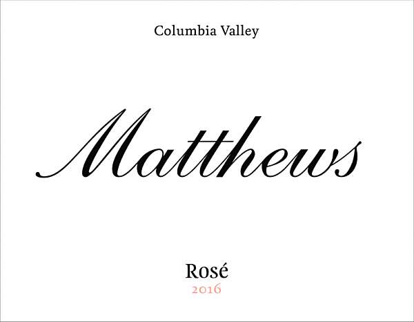 2016 Matthews Rose label